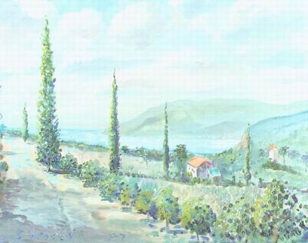 French Countryside oil painting